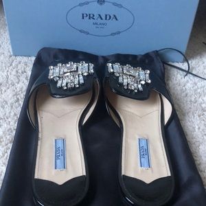 Authentic Prada slides, size 41 gently used